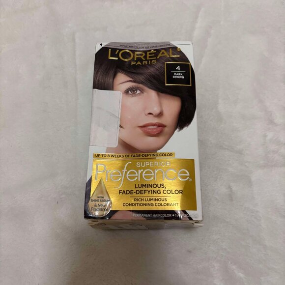 L'oreal #4 Dark Brown Superior Preference Luminous Fade-Defying Color - Picture 2 of 3